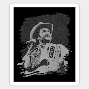Merle haggard // Retro poster Sticker